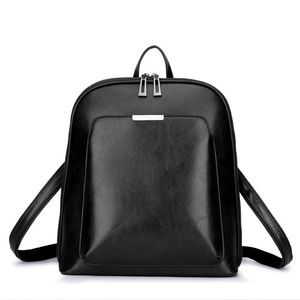 Plain faux leather bag